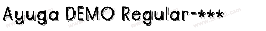 Ayuga DEMO Regular字体转换